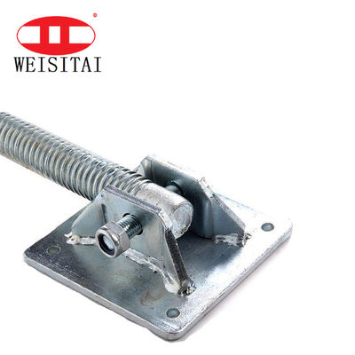Galvanized Universal Jacks Threw Scaffolding Jack Base