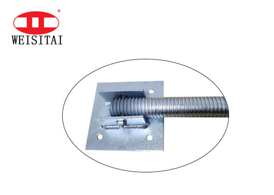 Adjustable Screw Base Jack Scaffolding Jack Base Dimensi yang disesuaikan Jack Base