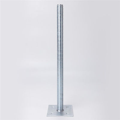 Adjustable Screw Base Jack Scaffolding Jack Base Dimensi yang disesuaikan Jack Base